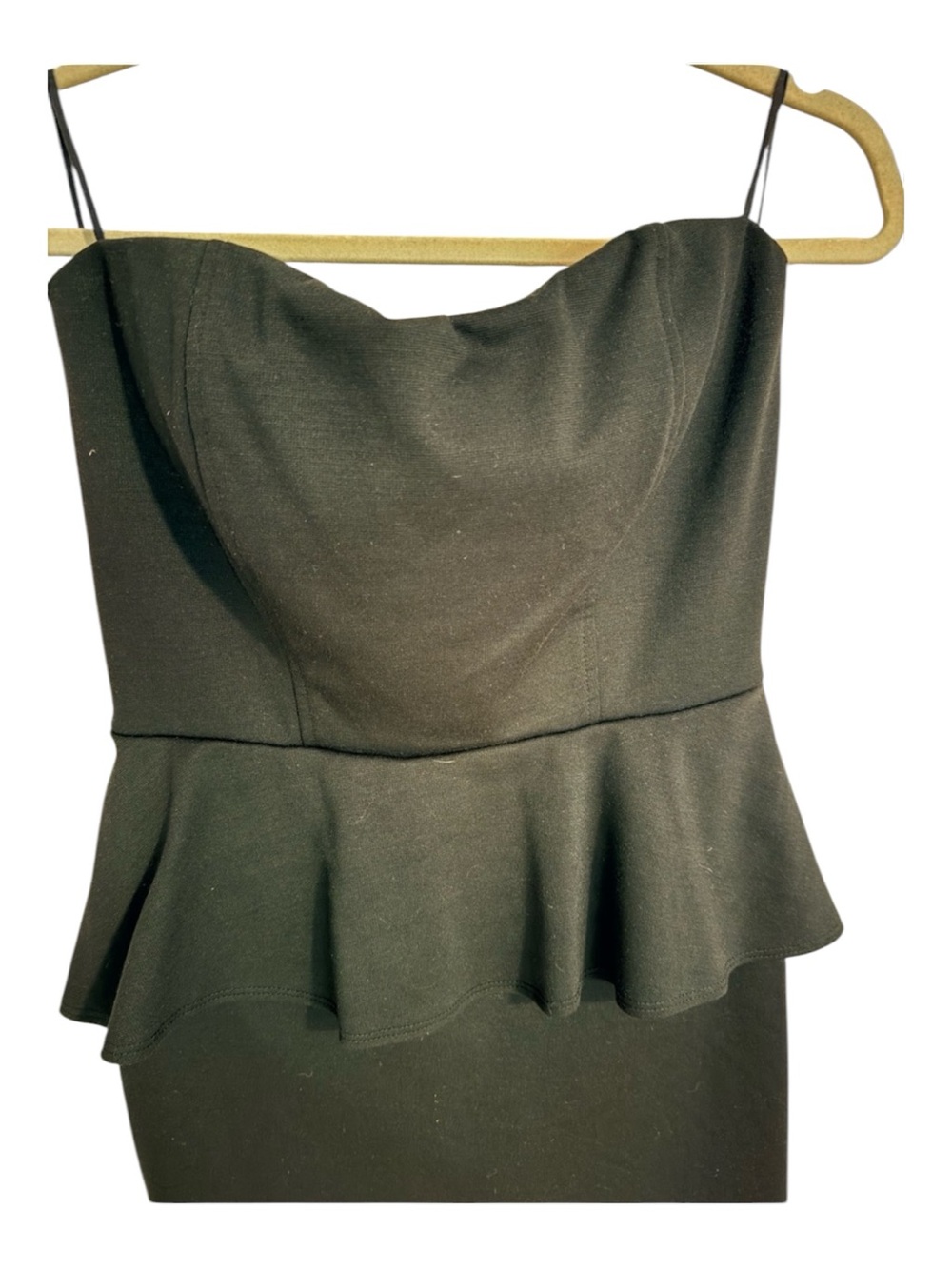 Guess Y2K Strapless Peplum Black mini Dress - Picture 5 of 6